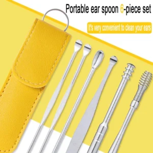6pcs Stainless Steel Ear pick cleaning kit