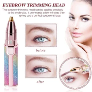 2 In 1 Electric Epilator Eyebrow Trimmer